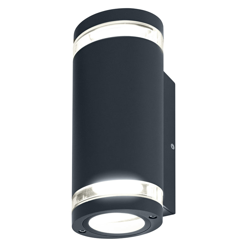 Endura Classic Beam Gap Wall UpDown DARK GRAY, 2XGU10, IP44, IK03, Ulkoseinävalaisinrunko Osram