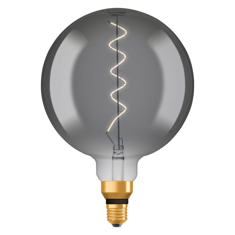 4W, 140lm, Vintage 1906 Big Globe 15 Filament SMOKE, 1800K, E27, 200x290mm, LED Sisustuslamppu Osram