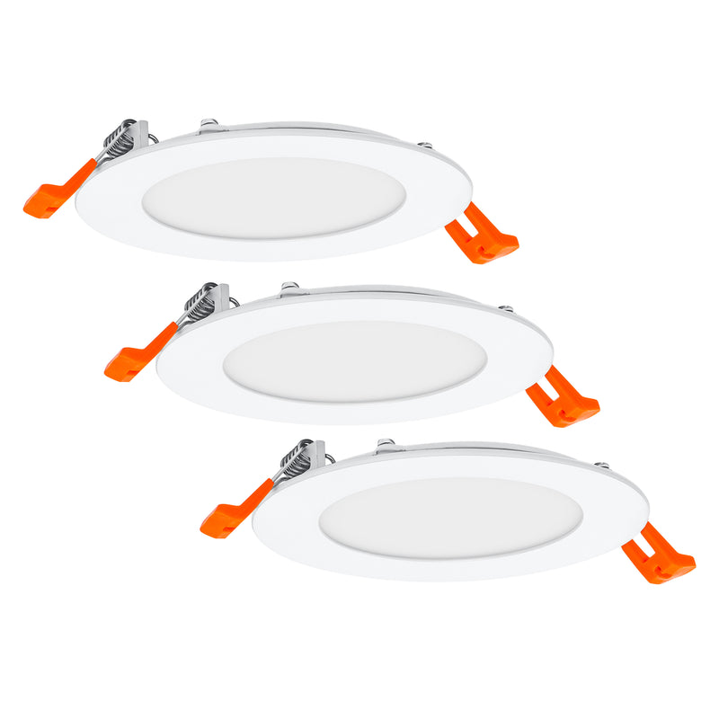 8W, 550lm, Downlight Slim Set 3x120mm, 3000K, IP20, LED Downlight Set Osram