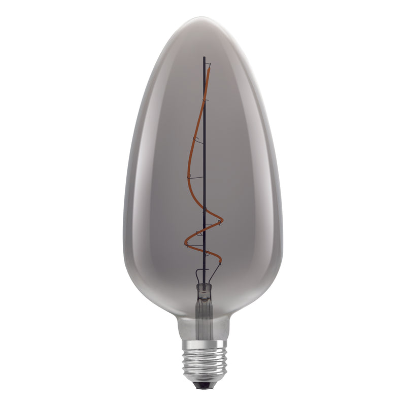 4W, 140lm, Vintage 1906 Classic C 125 15 Filament SMOKE DIM, 1800K, E27, 125x283mm, LED Sisustuslamppu Osram