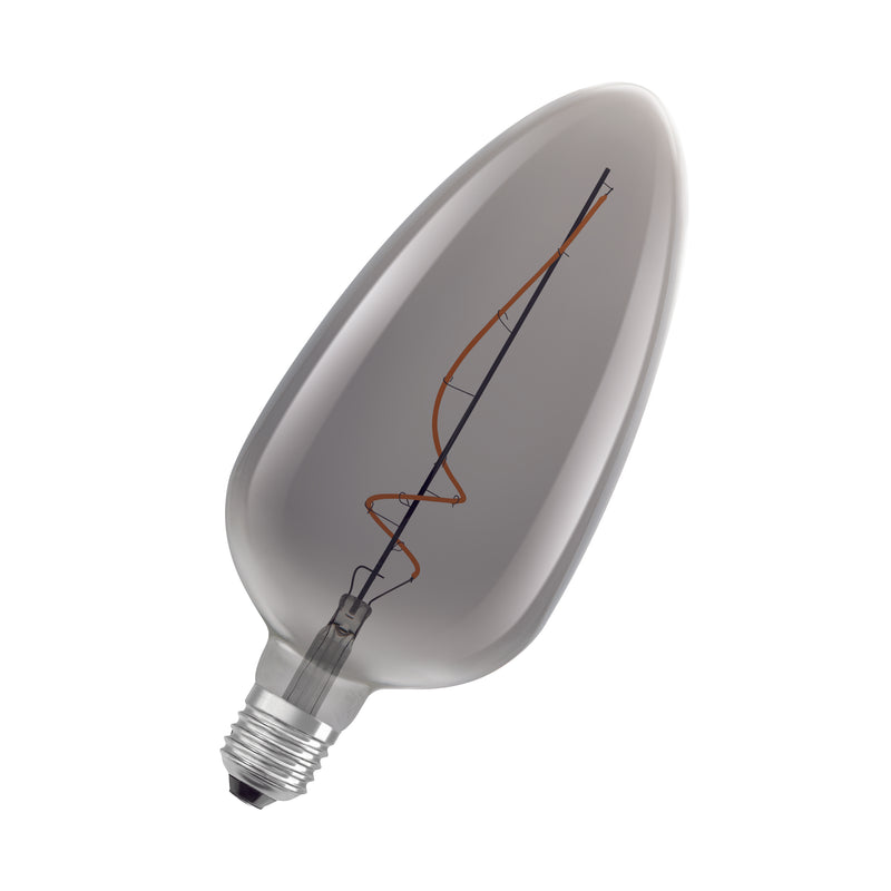 4W, 140lm, Vintage 1906 Classic C 125 15 Filament SMOKE DIM, 1800K, E27, 125x283mm, LED Sisustuslamppu Osram