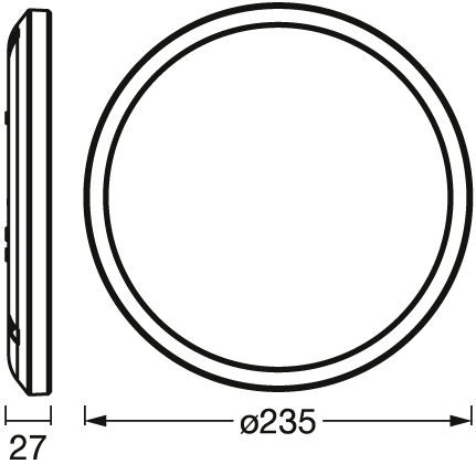 19W, 1070lm, SMART+ ORBIS Ultra Slim Backlight RGB + Tunable White, IP20, 27x235mm, LED Älykattovalaisin Osram