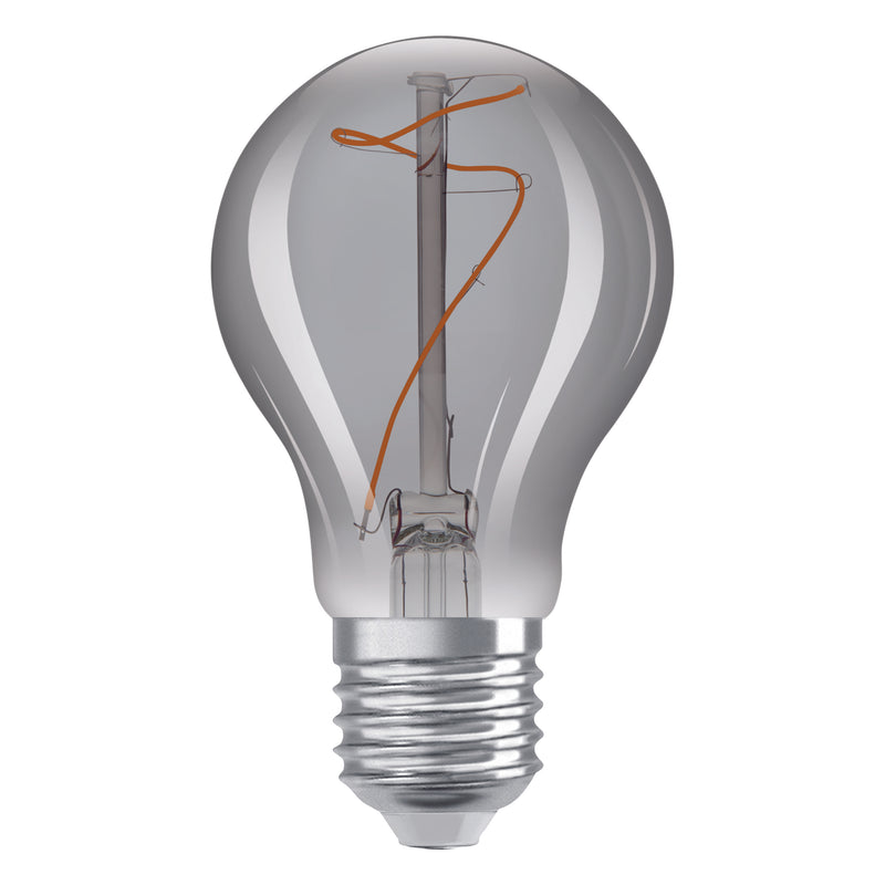 3,4W, 100lm, Vintage 1906 Classic A 10 Filament SMOKE, E27, 1800K, 60x105mm, LED Sisustuslamppu Osram