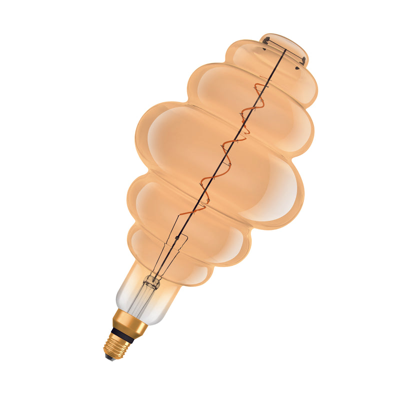 4,8W, 360lm, Vintage 1906 NEST 33 Filament GOLD DIM, E27, 2200K, 200x405mm, LED Sisustuslamppu Osram