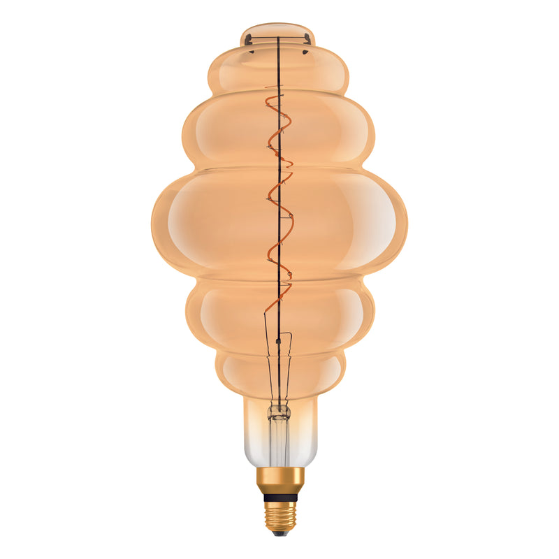 4,8W, 360lm, Vintage 1906 NEST 33 Filament GOLD DIM, E27, 2200K, 200x405mm, LED Sisustuslamppu Osram