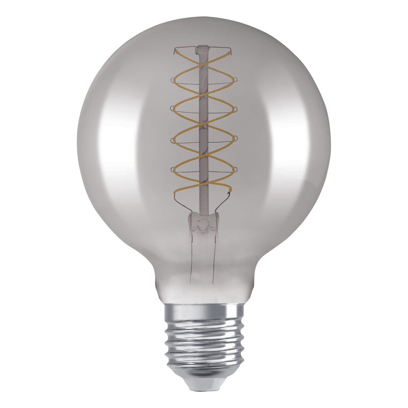 7,8W, 360lm, Vintage 1906 Globe 95 30 Filament SMOKE DIM, E27, 1800K, 95x138mm, LED Sisustuslamppu Osram