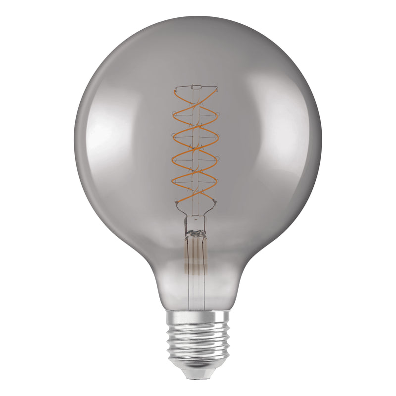 7,8W, 360lm, Vintage 1906 Globe 125 30 Filament SMOKE DIM, E27, 1800K, 124x173mm, LED Sisustuslamppu Osram