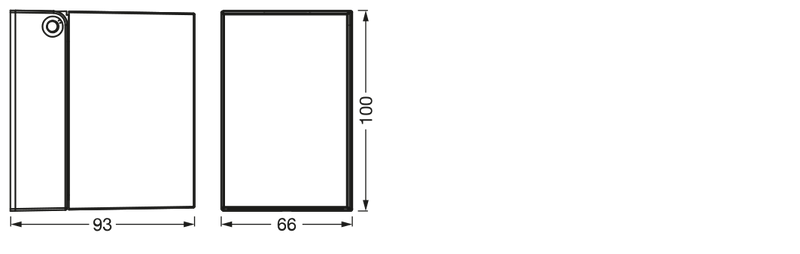 Endura Classic Cube Adjustable Wall, GU10, IP44, IK04, Outdoor wall light frame Osram