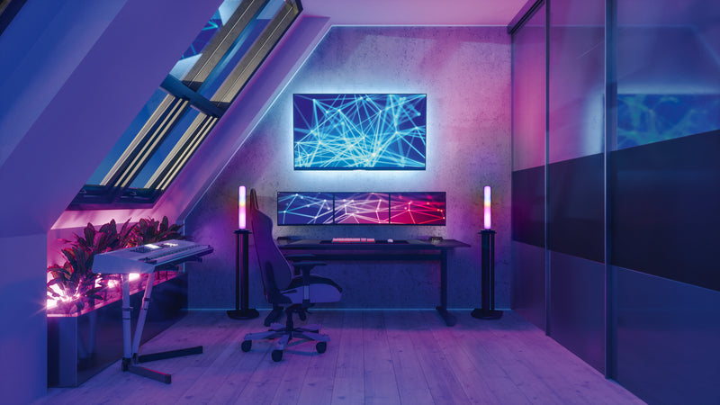 8W, 240lm, SMART+ Wifi Mood Light Black RGB + DIM, 2700...6500K, IP20, 60x280mm, LED Älytunnelmavalaisin Osram