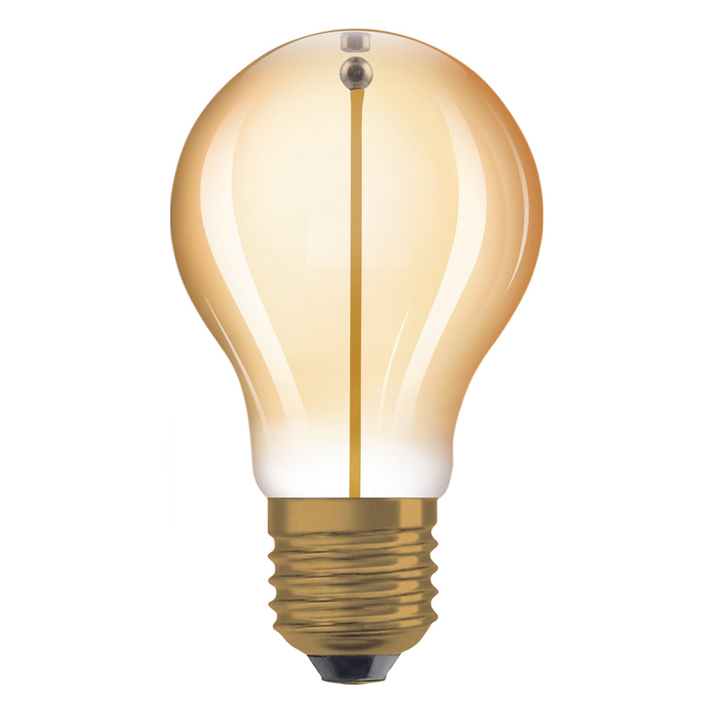 1,8W, 80lm, Vintage 1906 Classic A 8 Filament Magnetic GOLD, 2700K, E27, 60x105mm, LED Sisustuslamppu Osram