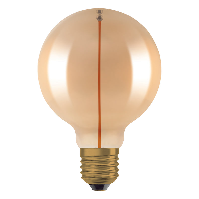 2,2W, 120lm, Vintage 1906 Globe 95 12 Filament Magnetic GOLD, 2700K, E27, 95x138mm, LED Sisustuslamppu Osram
