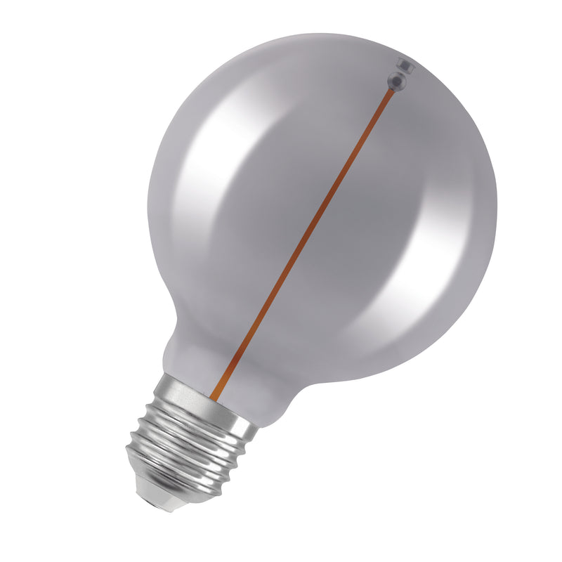 2,2W, 60lm, Vintage 1906 Globe 95 6 Filament Magnetic SMOKE, 1800K, E27, 95x138mm, LED Sisustuslamppu Osram