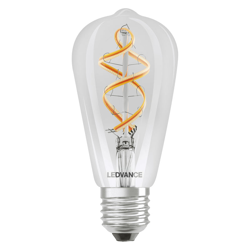 4.5W, 300lm, SMART+ WiFi Filament Edison RGBW, E27, 2700K, 64x143mm, Multicolour, Led smart lamp Osram