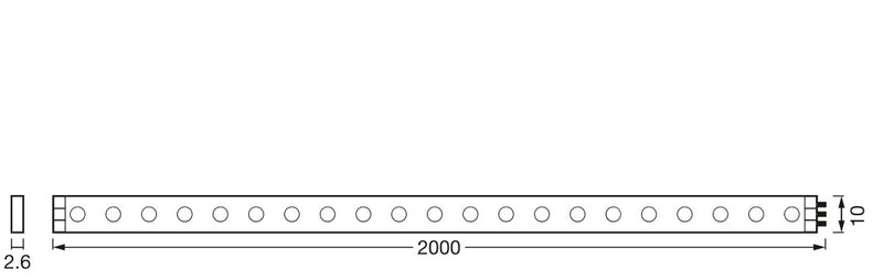 1.8W, Flex Audio TV Voice Receiver Color Sensor USB 2m, IP20, LED Strip Osram