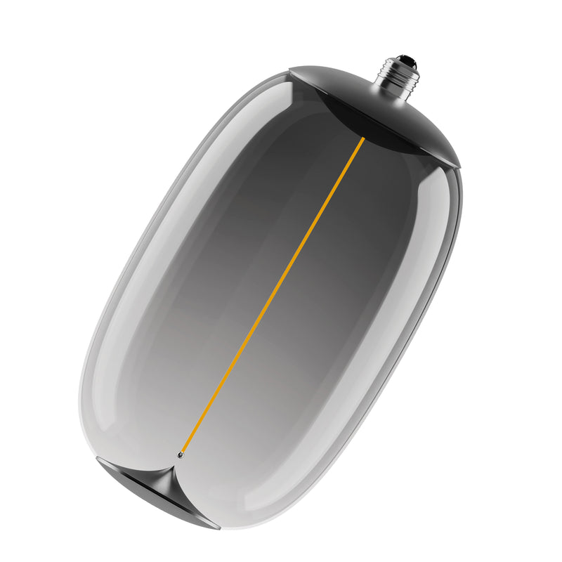 4W, 120lm, Vintage 1906 Big Elipse Oval 12 Filament Magnetic SMOKE, 1800K, E27, 200x370mm, LED Sisustuslamppu Osram