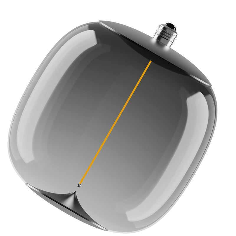 4W, 100lm, Vintage 1906 Big Oval 10 Filament Magnetic SMOKE, 1800K, E27, 250x300mm, LED Sisustuslamppu Osram