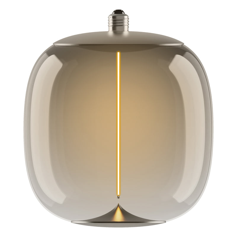 4W, 100lm, Vintage 1906 Big Oval 10 Filament Magnetic SMOKE, 1800K, E27, 250x300mm, LED Sisustuslamppu Osram