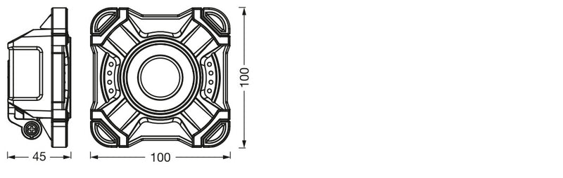 10W, 800lm, LED Worklight Value Battery Pocket, 45x100mm, LED Worklight Osram