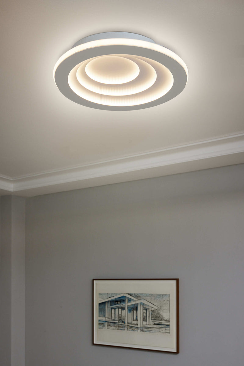 40W, 4060lm Smart+ WiFi Matter Spiral Tunable White IP20, 500mm valkoinen LED älykattovalaisin Osram