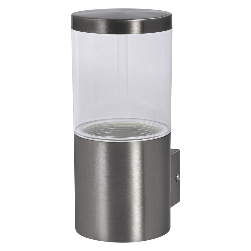 Endura Classic Ebro Wall Stainless Steel, E27, IP44, IK03, Outdoor wall light frame Osram