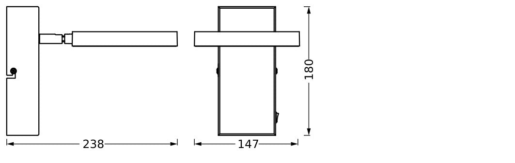 11W, 215lm, Decor Spot Saturn CLICK-CCT Black 1 Spot, 3000K/4200K/6500K, IP20, IK03, Sisustuksellinen LED Kohdevalaisin Osram