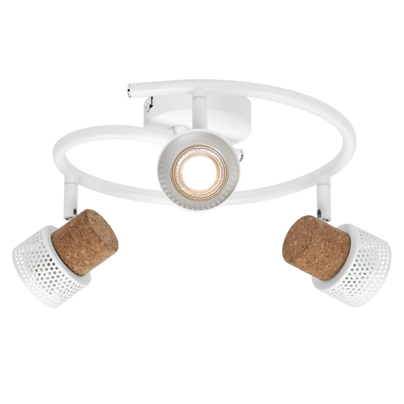 10.2W, 690lm, Decor Spot Cork DIM, 3XGU10, 2700K, IP20, IK03, 136x318mm, LED Spotlight Osram