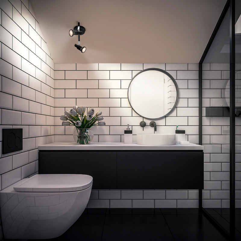 6,8W, 460lm, LED Spot DIM, 2XGU10, 2700K, IP20, IK06, 90x256mm, LED Kohdevalaisin Osram