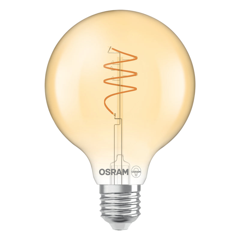 3,4W, 470lm, Vintage 1906 Classic 95 40 Globe Spiral Filament, E27, 2700K, 95x139mm, LED sisustuslamppu Osram