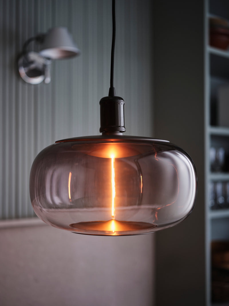 4W, 60lm, Vintage 1906 Big Elipse Filament Magnetic SMOKE, 1800K, E27, 300x210mm, LED Sisustuslamppu Osram