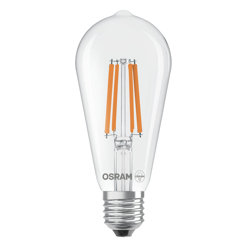 5,9W, 806lm, LED Star Classic Edison 60 Filament Clear, E27, 2700K, 64x143mm, LED Sisustuslamppu Osram