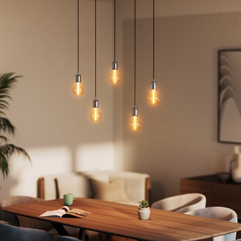 Vintage 1906 PenduLum Bobbin Gun Metal, E27, IP20, 100x1625mm, Riippuvalaisin Osram