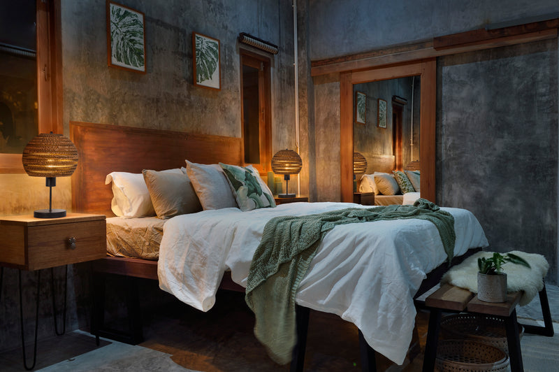 Decor Cardboard Ball Table BROWN, E27, IP20, 260x385mm, Decorative table lamp Osram