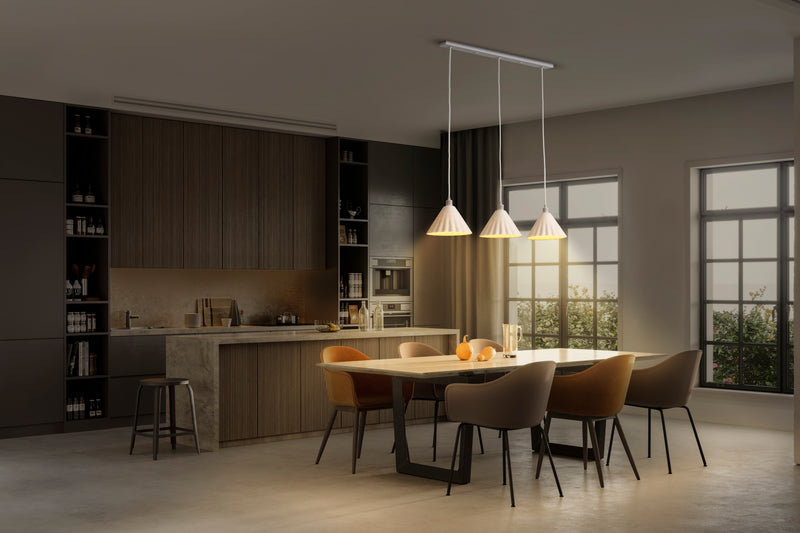 Decor Pulp Pendant WHITE, 3XE14, IP20, 218x2170mm, Sisustuksellinen kattovalaisin Osram