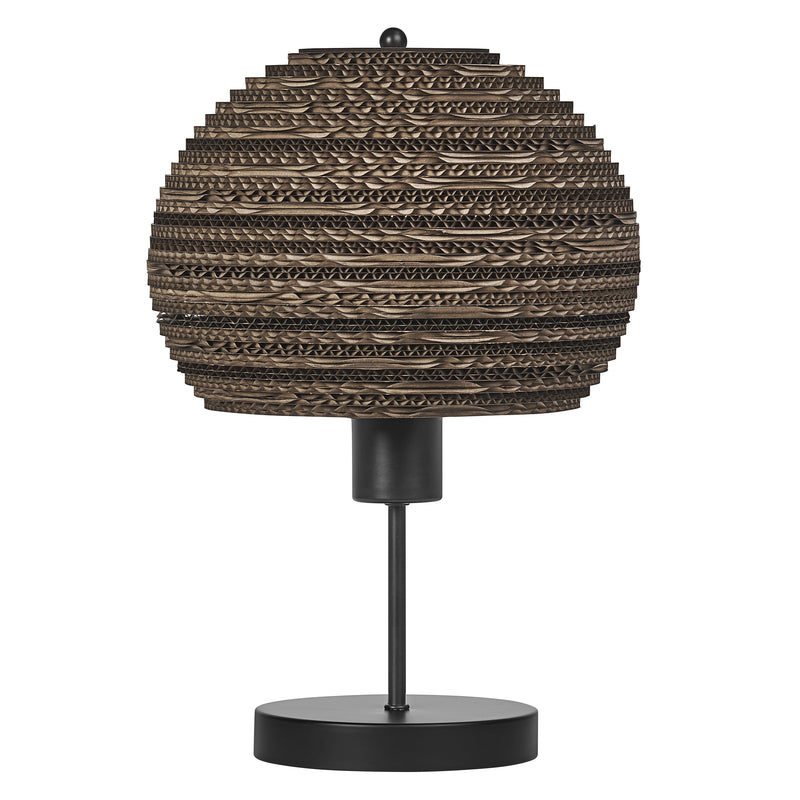 Decor Cardboard Ball Table BROWN, E27, IP20, 260x385mm, Decorative table lamp Osram