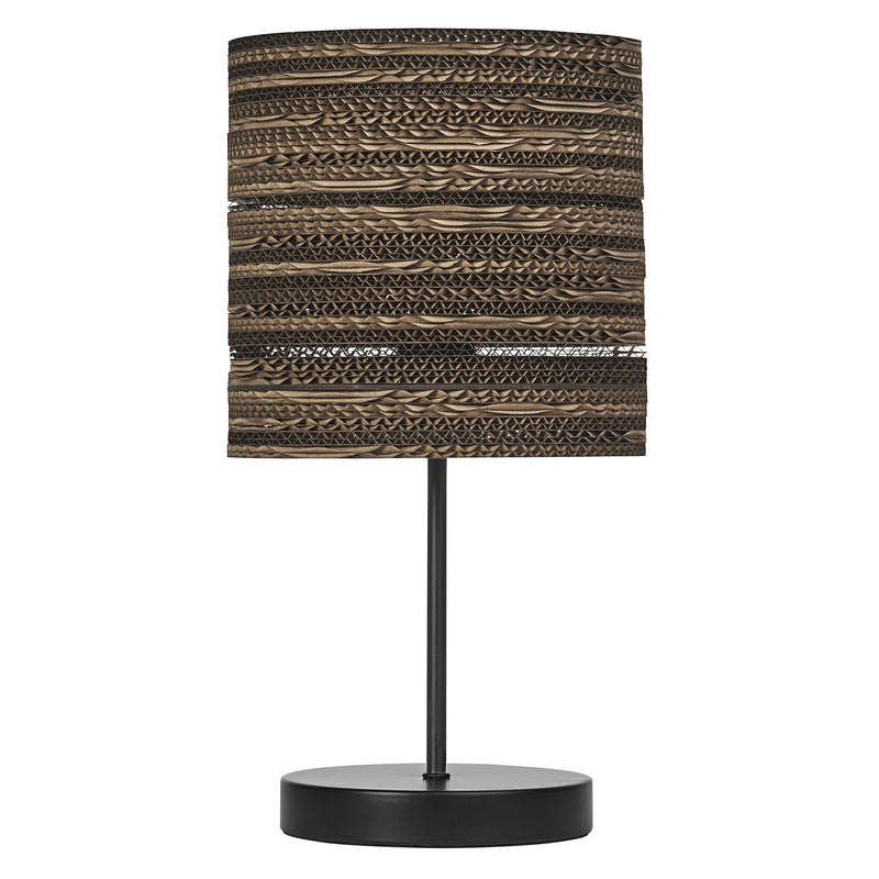 Decor Cardboard Cylinder Table BROWN, E27, IP20, 200x385mm, Decorative table lamp Osram