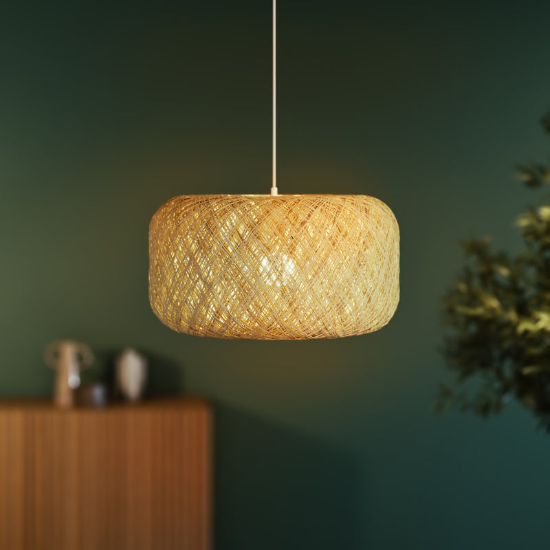 Decor Paper Bale Pendant BEIGE, E27, IP20, IK03, 400x1500mm, Decorative ceiling lamp Osram