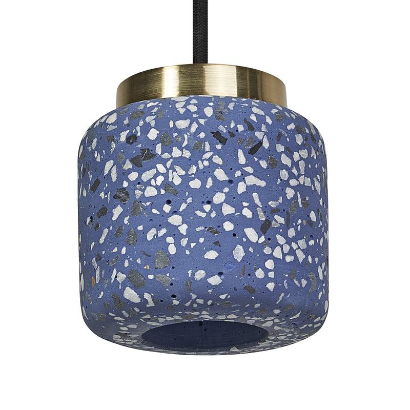 Decor Terrazzo Ball Pendant BLUE, GU10, IP20, 100x1500mm, Decorative ceiling lamp Osram