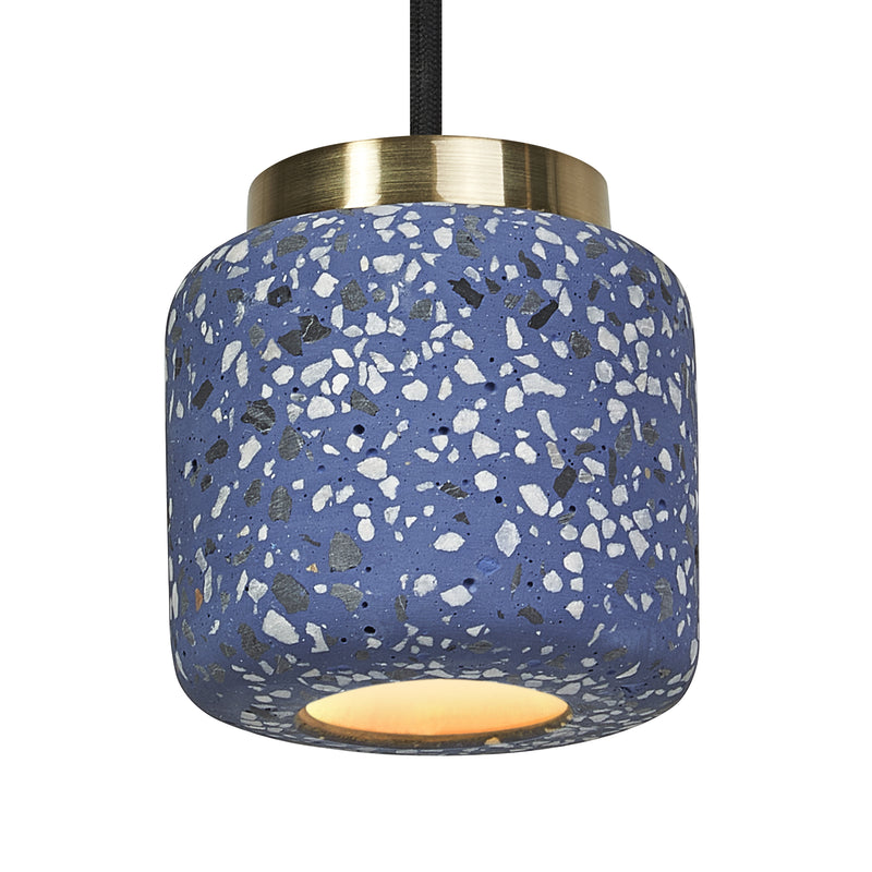 Decor Terrazzo Ball Pendant BLUE, GU10, IP20, 100x1500mm, Decorative ceiling lamp Osram