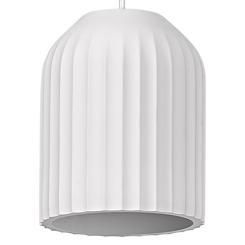 Decor Plaster Routes Pendant 150 WHITE, E27, IP20, IK03, 150x1200mm, Decorative ceiling lamp Osram