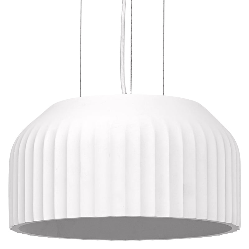 Decor Plaster Routes Pendant 300 WHITE, E27, IP20, IK03, 300x1200mm, Decorative ceiling lamp Osram