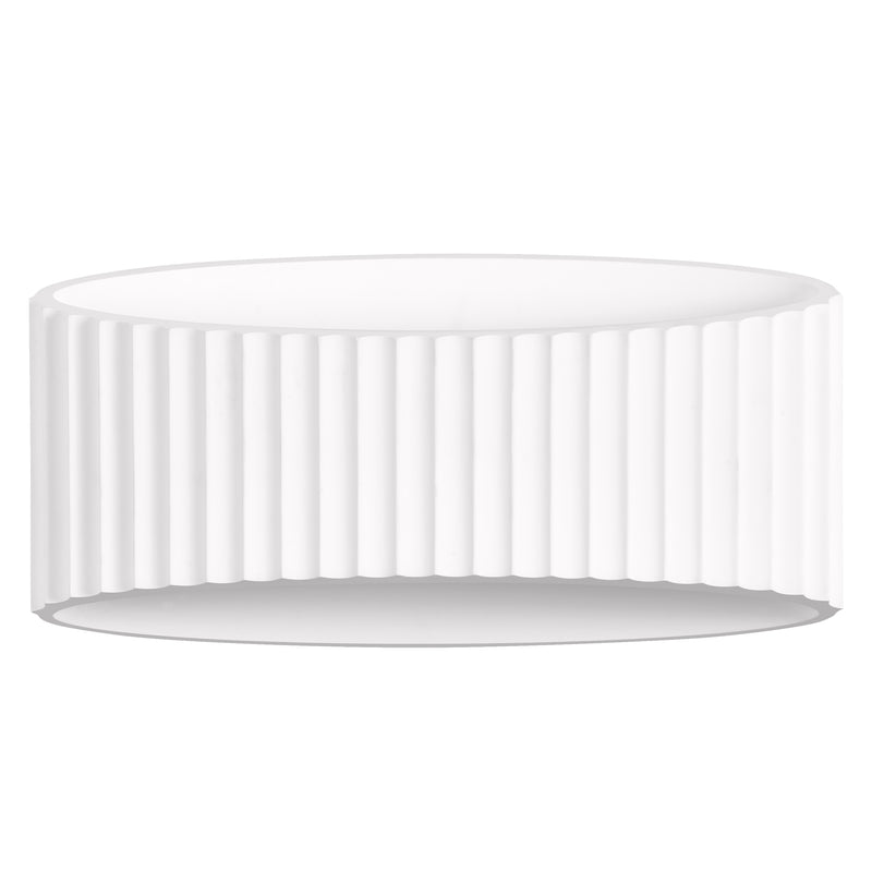 Decor Plaster Band Wall 345 WHITE, E27, IP20, IK03, 136x345mm, Decorative wall lamp Osram