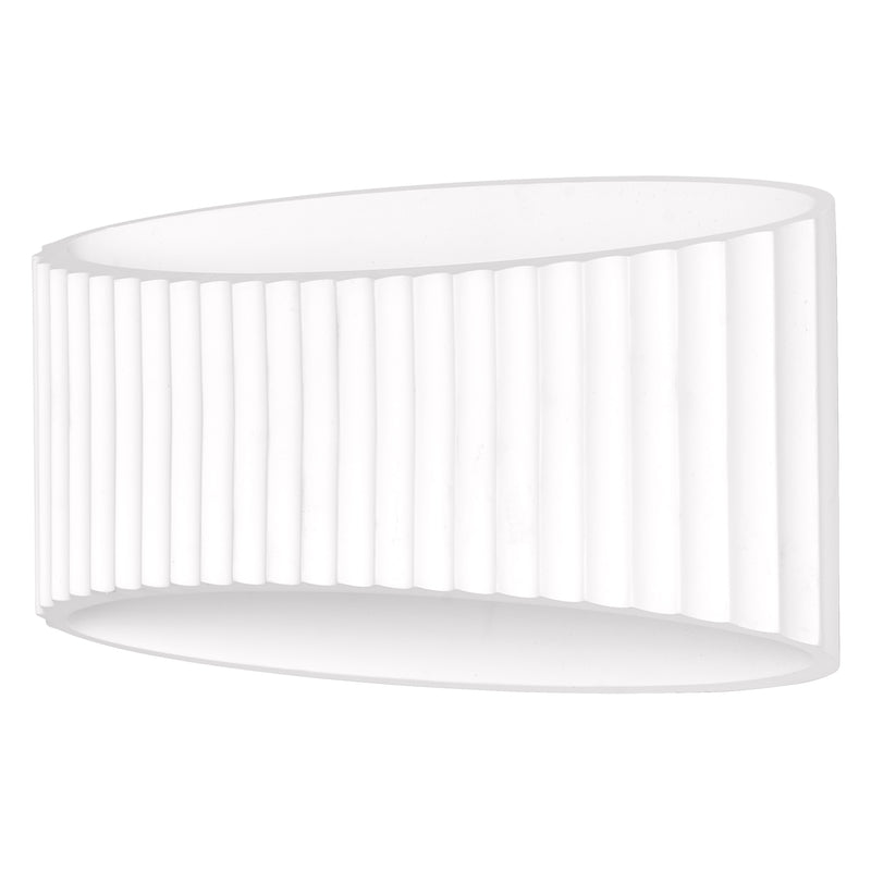 Decor Plaster Band Wall 345 WHITE, E27, IP20, IK03, 136x345mm, Decorative wall lamp Osram