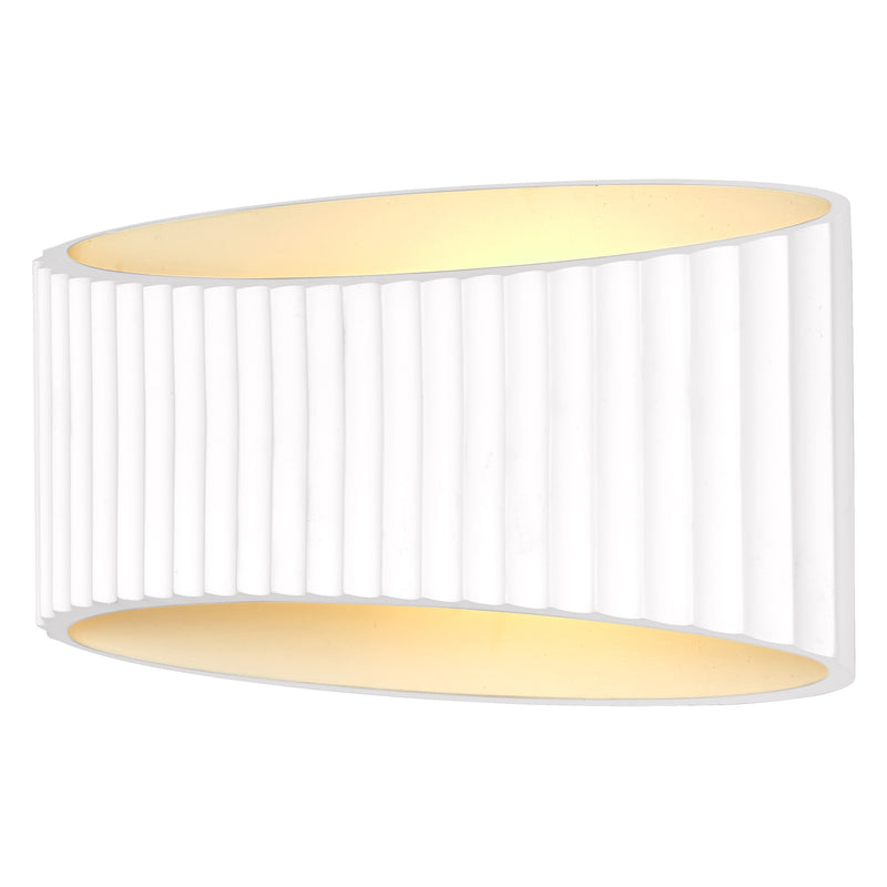 Decor Plaster Band Wall 345 WHITE, E27, IP20, IK03, 136x345mm, Decorative wall lamp Osram