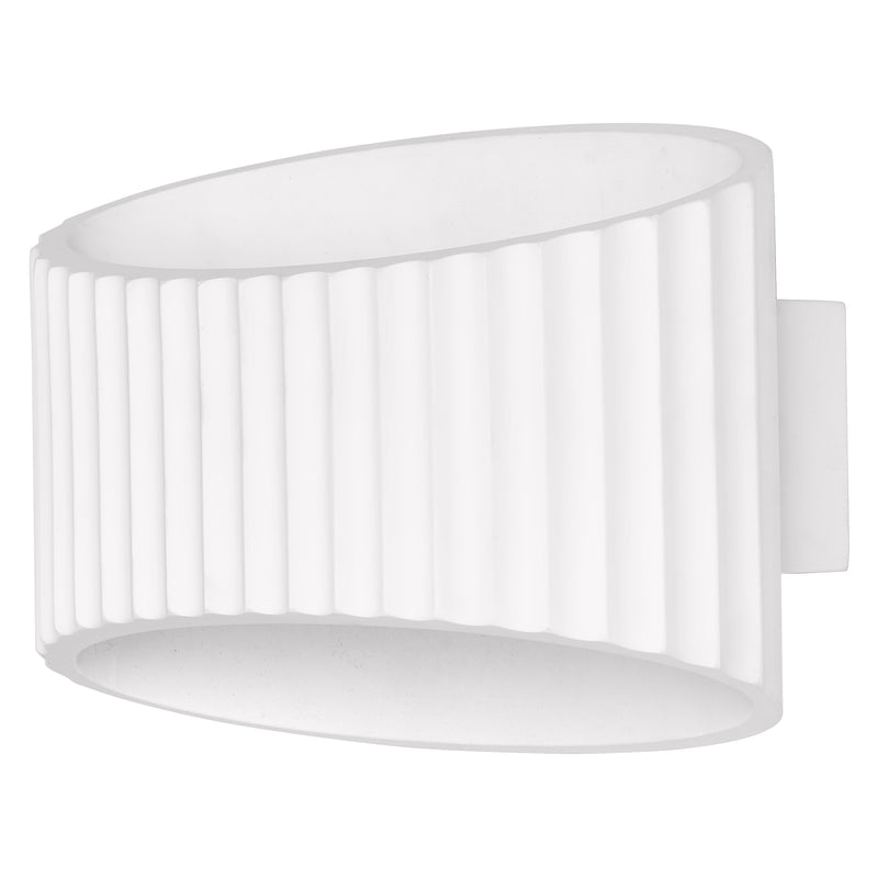 Decor Plaster Band Wall 255 WHITE, E27, IP20, IK03, 143x255mm, Decorative wall lamp Osram