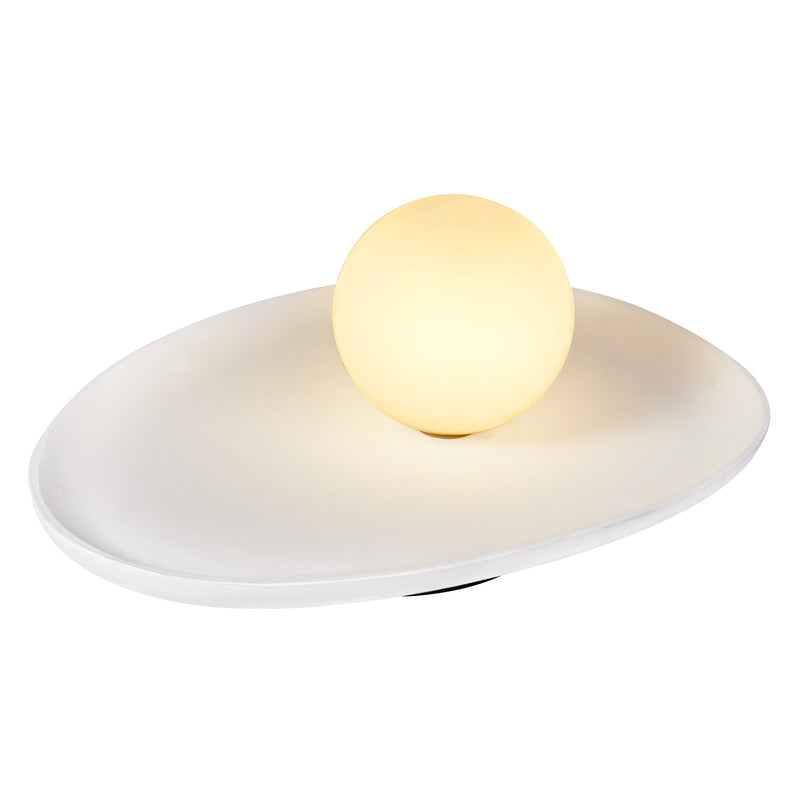 Decor Plaster Nest Table WHITE, G9, IP20, IK03, 135x325mm, Decorative table lamp Osram