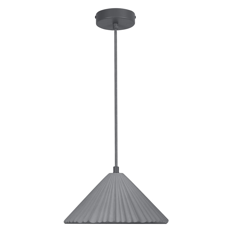 Decor Concrete Pyramid Pendant DARK GRAY, E27, IP20, 250x1175mm, Sisustuksellinen kattovalaisin Osram