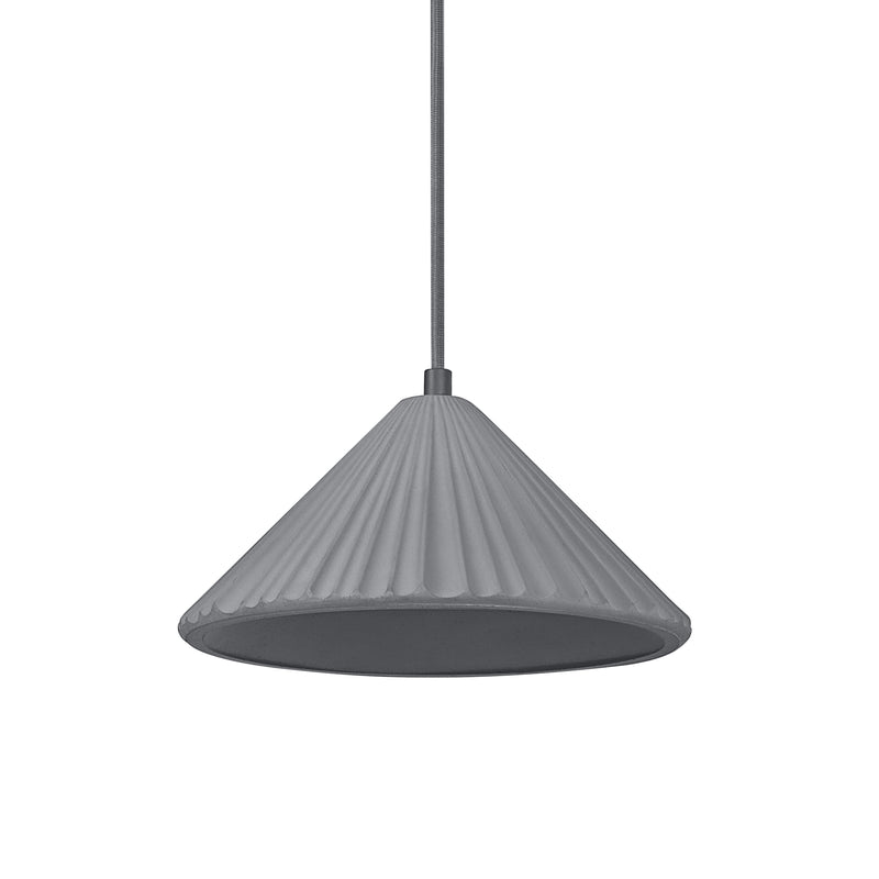 Decor Concrete Pyramid Pendant DARK GRAY, E27, IP20, 250x1175mm, Sisustuksellinen kattovalaisin Osram