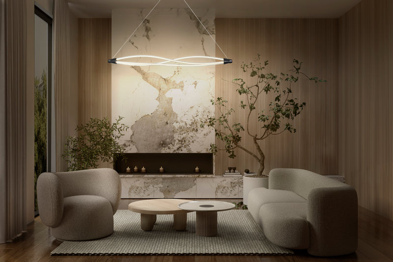 22W, 2400lm, Decor Swirl Pendant Click DIM, 3000K, IP20, IK03, 127x1282mm, LED Ceiling lamp Osram