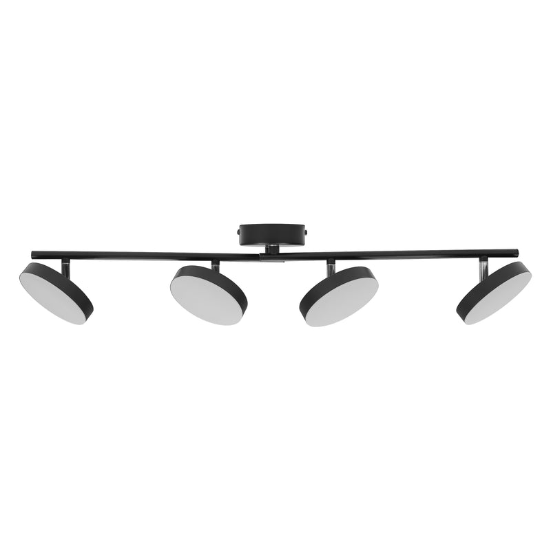 21W, 1120lm, Decor Spot Moon 4Spot BLACK, 3000K, IP20, IK03, Sisustuksellinen LED Kattovalaisin Osram