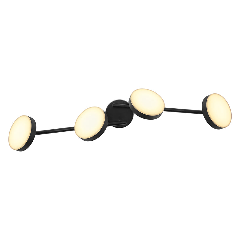 21W, 1120lm, Decor Spot Moon 4Spot BLACK, 3000K, IP20, IK03, Sisustuksellinen LED Kattovalaisin Osram